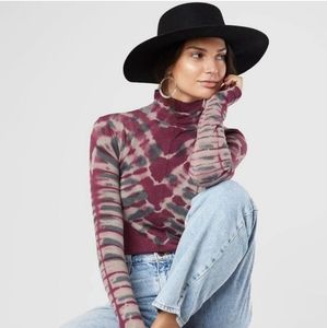 Free People Tie Dye Turtleneck
